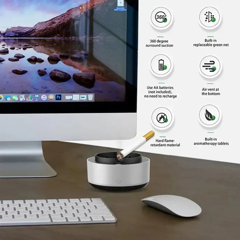 Smart Smoke Suckion Ashtray ( Hot Selling in Pakistan️🔥 )